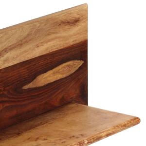 Zestaw drewnianych półek ściennych Connor 3X - brązowy