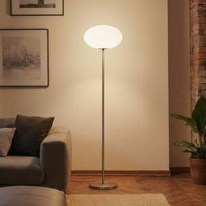 Lampa stojąca Sonika Lindby, aluminiowy / szary / cynkowy, salon / jadalnia, metal