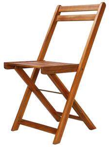 Zestaw drewnianych krzeseł ogrodowych 2 szt. Emert - brązowy