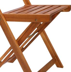 Zestaw drewnianych krzeseł ogrodowych 2 szt. Emert - brązowy