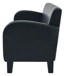 Trzyosobowa sofa Mayor 3X - czarna