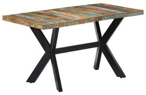 Wielokolorowy stół z drewna odzyskanego – Kalis 3X