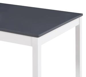 Stół minimalistyczny z sosny Elmor 3X – biało-szary