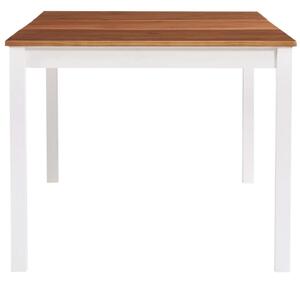Stół klasyczny drewniany Elmor 3X – biało-brązowy