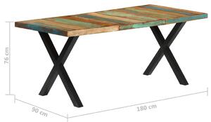 Stół z litego drewna Mirun – wielokolorowy