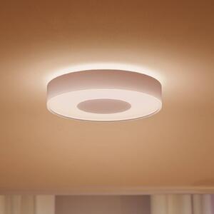 Philips Hue Inteligentna lampa sufitowa Hue, możliwość ściemniania, biały / opal, salon / jadalnia, metal, nowoczesny