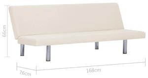 Sofa minimalistyczna Melwin 2X – kremowa