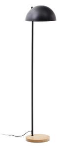 Czarno-naturalna lampa stojąca z metalowym kloszem (wysokość 150 cm) Catlar – Kave Home