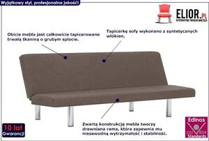 Sofa nowoczesna Melwin 2X – szarobrązowa