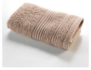 Jasnobrązowy bawełniany ręcznik frotte 30x50 cm Tendresse – douceur d'intérieur