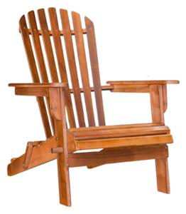 Leżak ogrodowy ADIRONDACK, składany, 69x84x94cm, naturalny brąz Casaria