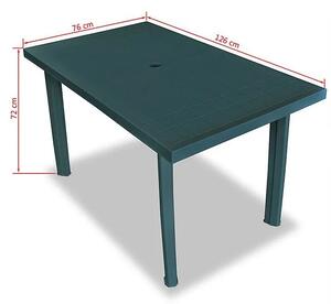 Praktyczny stół ogrodowy Imelda 2X - zielony