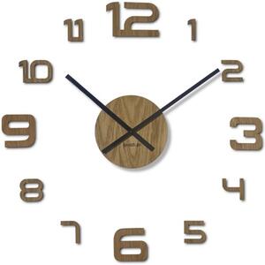 Duży zegar ścienny drewniany OakTime 50-75cm