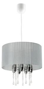 Lampa wisząca z abażurem E513-Camilo - popiel