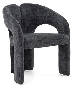 EMWOmeble Krzesło Glamour ciemny szary AC-2442 / raven 18
