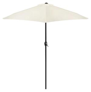 Skadany parasol ogrodowy balkonowy regulowany 210 cm beowy