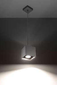 Lampa wisząca kostka LED E816-Quas - szary