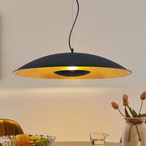 Lampa Wisząca Lindby, Narisara, ściemnialny, czarny, salon, metal, nowoczesny