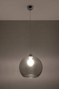 Szklana lampa wisząca LED E830-Bals - grafit