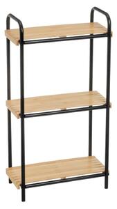 Czarno-naturalny bambusowy regał 41x77 cm – Casa Selección
