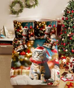 3D Bawełniana pościel HOLLY PAWS kolorowa + poszewka na poduszkę 40x50 cm gratis Rozmiar pościeli: 70 x 90 cm | 140 x 200 cm