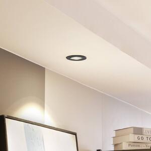 Arcchio LED downlight Zarik czarny, 3000K Arcchio, możliwość ściemniania, czarny, salon / jadalnia, aluminium, nowoczesny