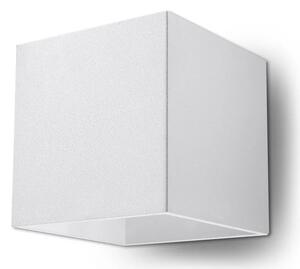 Minimalistyczny kinkiet kostka E716-Quas - biały