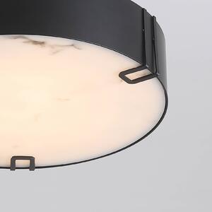 Searchlight Lampa sufitowa Marmo, możliwość ściemniania, czarny, łazienka, metal