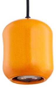 Lampa wisząca Ceramic Barell SIGMA, żółty / pomarańczowy, salon / jadalnia, ceramika