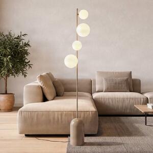 Lampa stojąca Etno LP4 EMIBIG LIGHTING, kremowy / amber, salon / jadalnia, szkło, nowoczesny