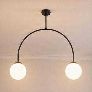Lampa sufitowa Archie Milagro Lighting, możliwość ściemniania, czarny, salon / jadalnia, metal