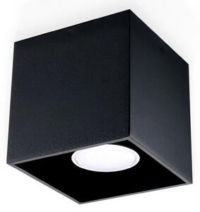 Kwadratowy plafon E766-Quas - czarny