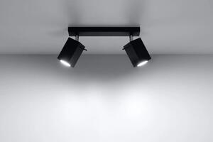 Minimalistyczny plafon LED E787-Merids - czarny