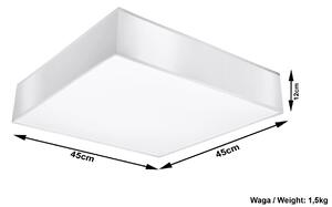 Kwadratowy minimalistyczny plafon E797-Horux - biały