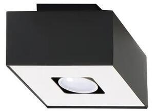 Designerski kwadratowy plafon E773-Mons - czarny