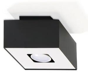 Designerski kwadratowy plafon E773-Mons - czarny
