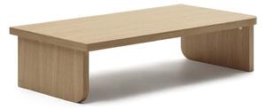 Stolik w dekorze dębu w naturalnym kolorze 75x140 cm Oaq – Kave Home