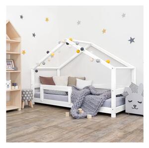 Białe drewniane łóżko dziecięce Benlemi Lucky, 90x180 cm