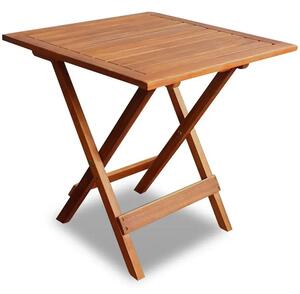 Brązowy drewniany stolik ogrodowy - Caden