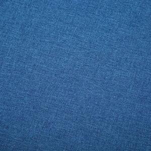 3-osobowa niebieska sofa pikowana - Lilia