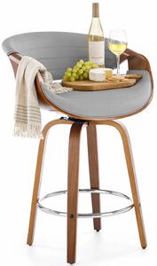 Hoker w stylu modern retro orzech + popielaty K4-N72