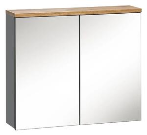 Szafka łazienkowa z lustrem - Marsylia 6X grafit 60 cm