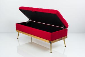 Kufer Pikowany CHESTERFIELD Czerwony / Model QD-5 Rozmiary od 50 cm do 140 cm