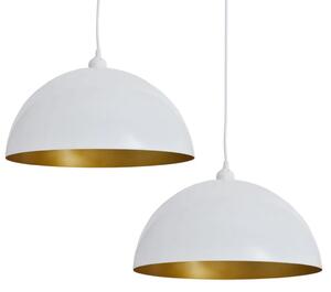 Białe regulowane lampy wiszące 2 sztuki - E985-Noris