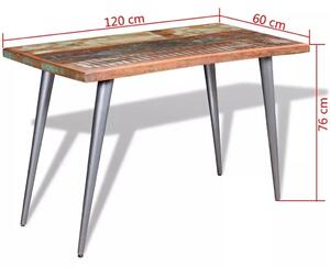Wielokolorowy stół z drewna z odzysku – Laben