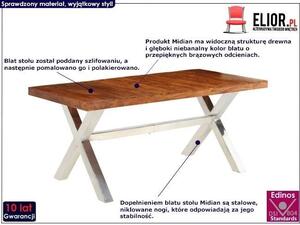 Brązowy stół z litego drewna – Midian