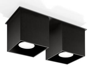 Podwójny plafon LED E767-Quas - czarny