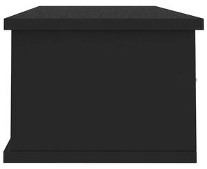 Półka ścienna z szufladami Toss 3X - czarna