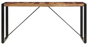 Brązowy stół z drewna sheesham 70x140 – Veriz 3X