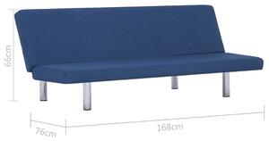Sofa minimalistyczna Melwin 2X – niebieska